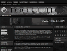 Tablet Screenshot of fooguild.com